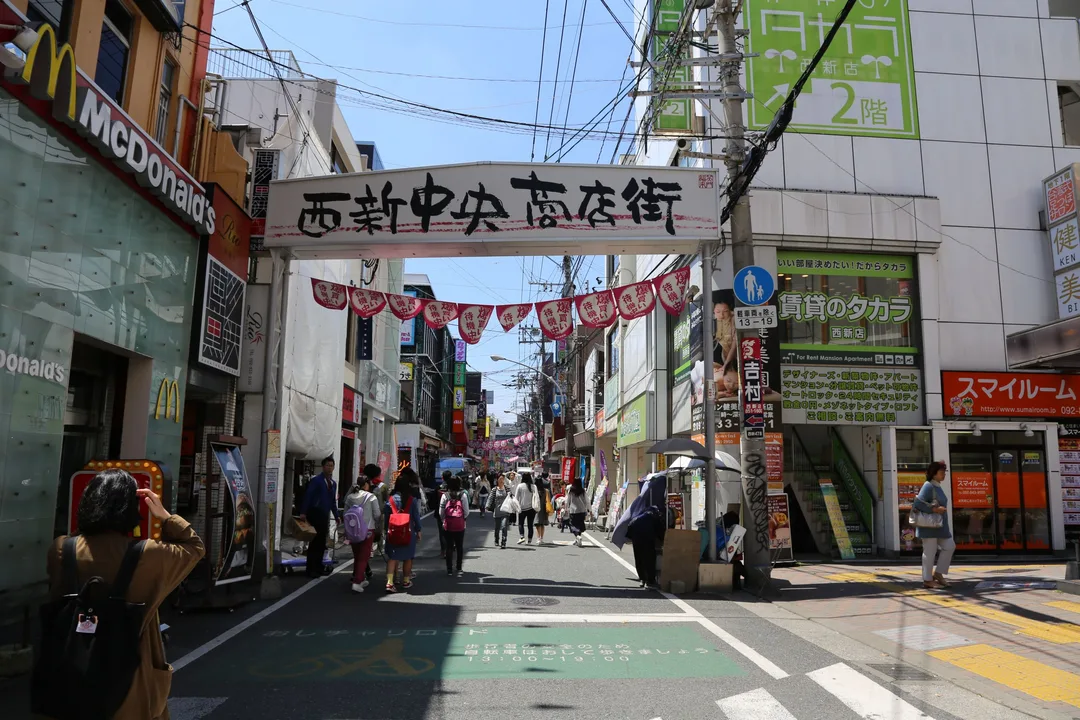 商店街を撮影した写真